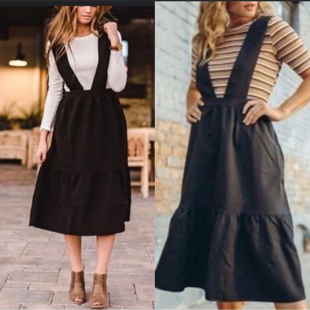 Hayden Los Angeles Pinafore Jumper Dress Size Medium